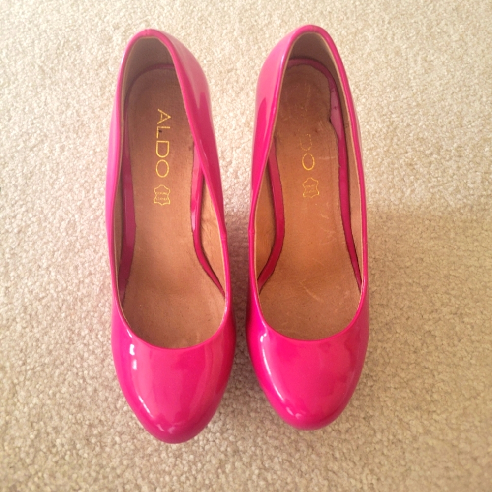 COPY - Fushia Aldo Wedge Heels